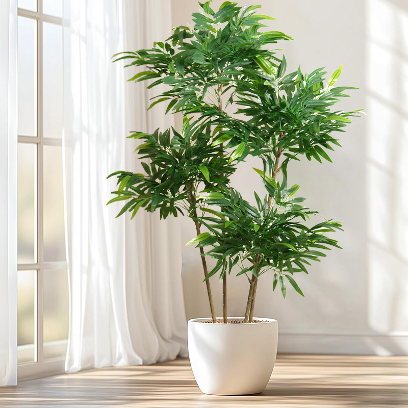 Árbol de bambú artificial gran - Ficus Lyrata Tree reseña y precio