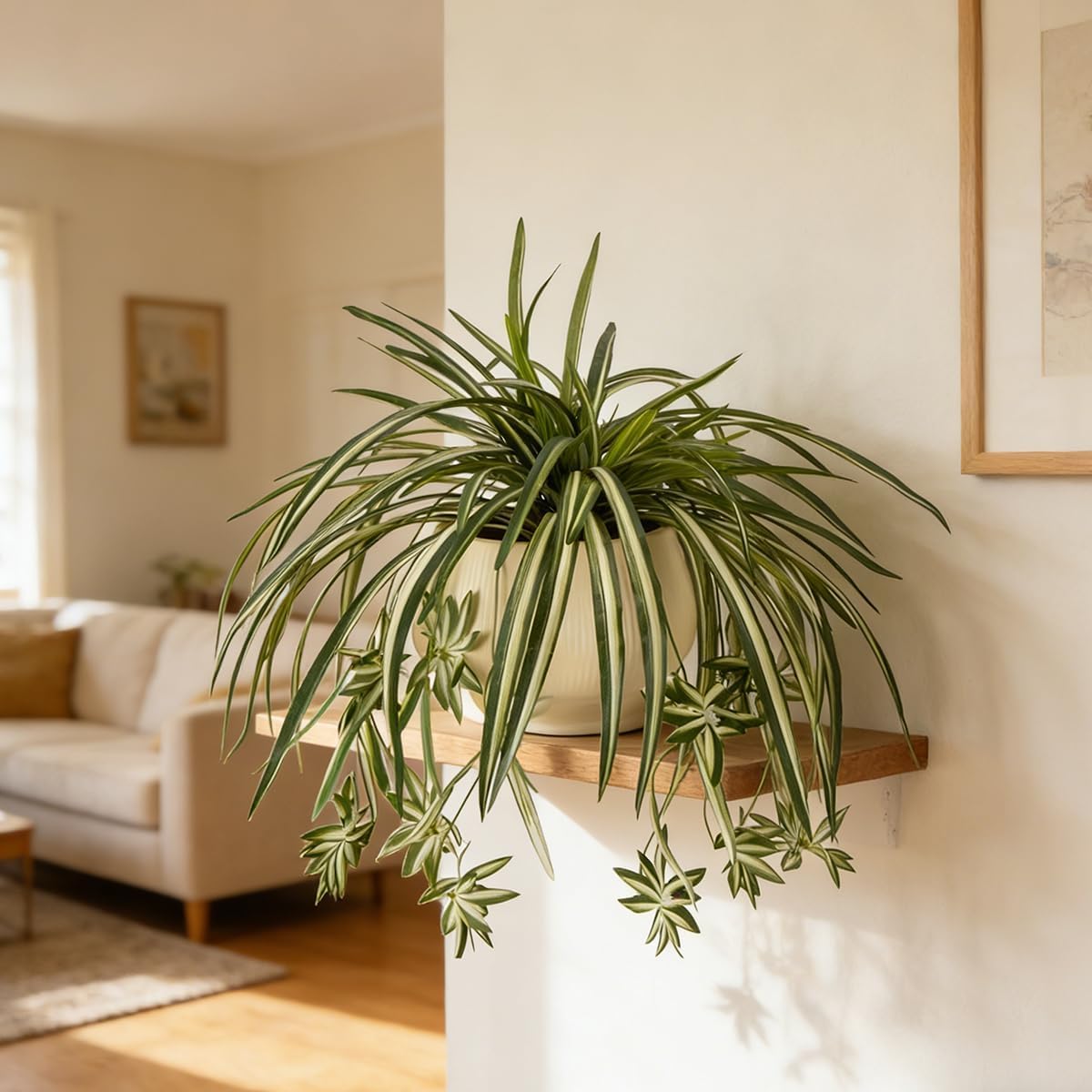 4 Piezas de Plantas Artificial - Spider Plant Hanging reseña y precio